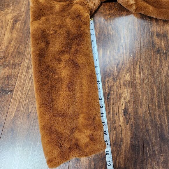 Anthropologie Faux Fur Coat Women's Size XL Style R2019NVL - Picture 5 of 7